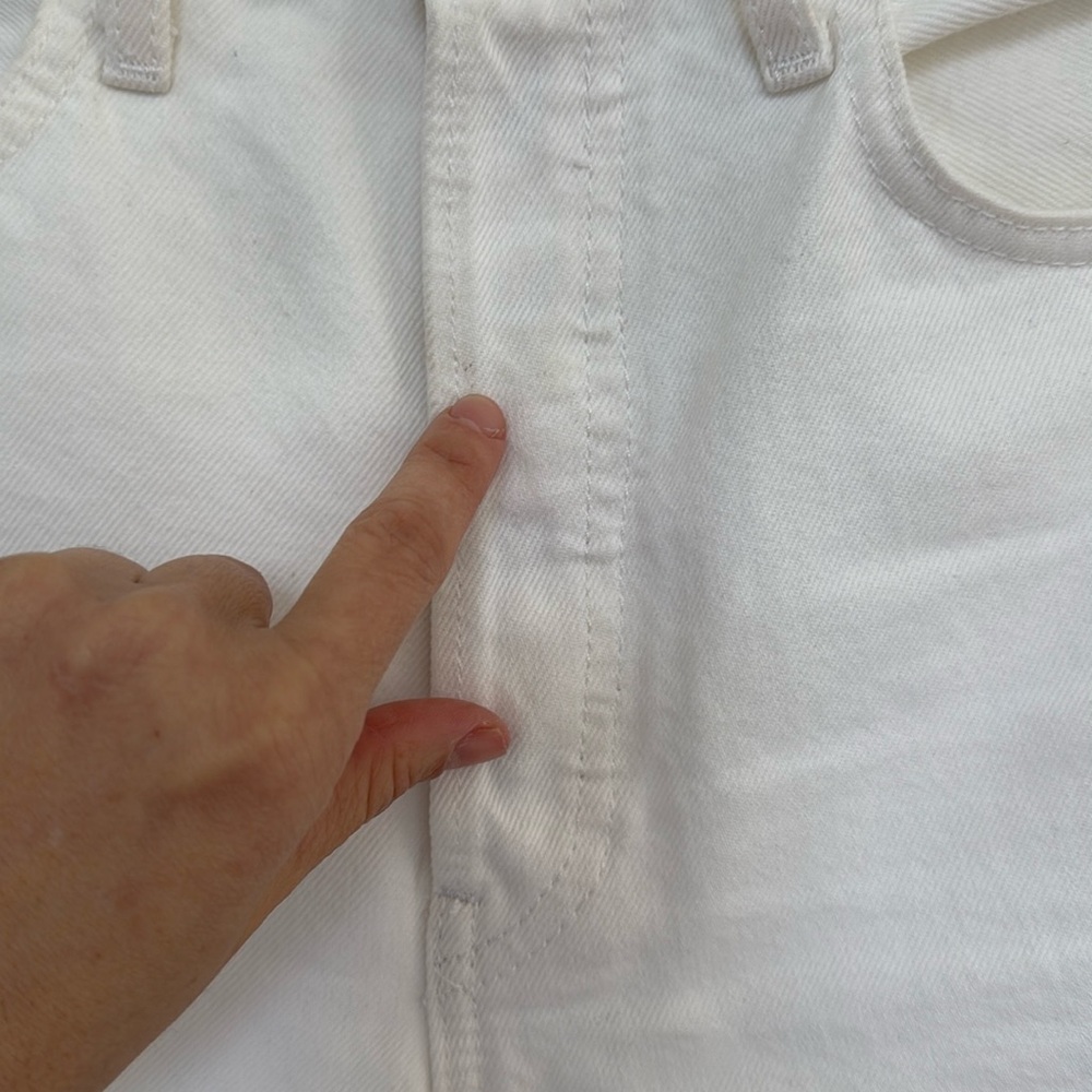 NWT | Re/Done | High Rise Stove Pipe Denim | White | Size 28 - Picture 8 of 9